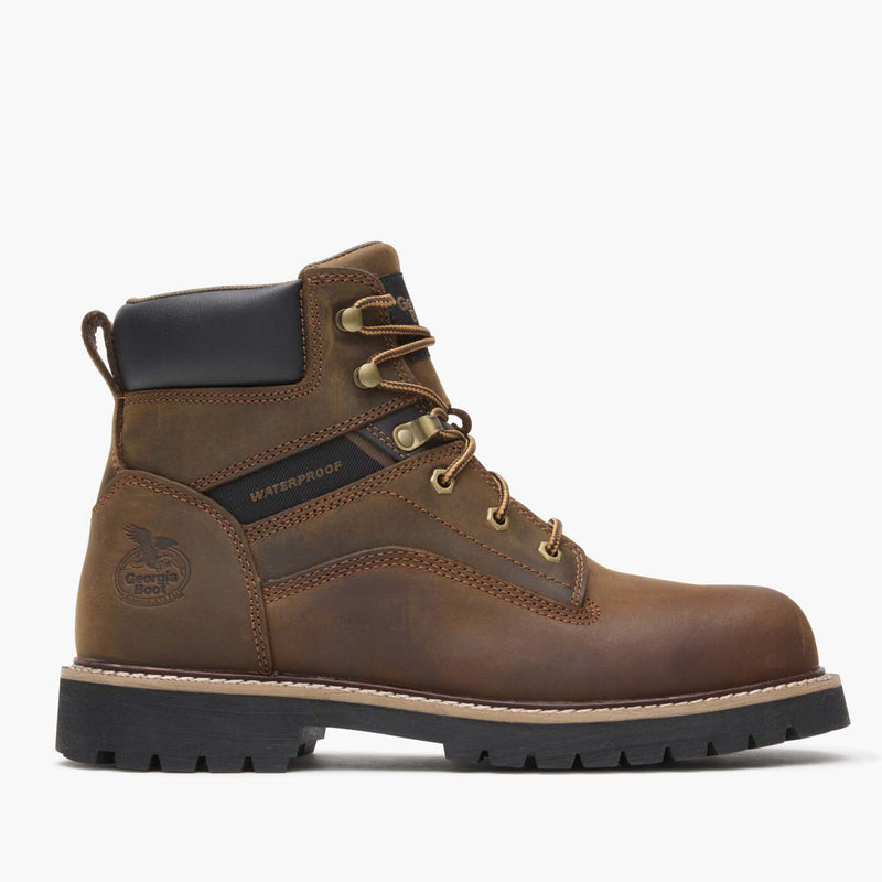 Georgia Boot Men's Core 37 Steel Toe Waterproof Work Boot - profile