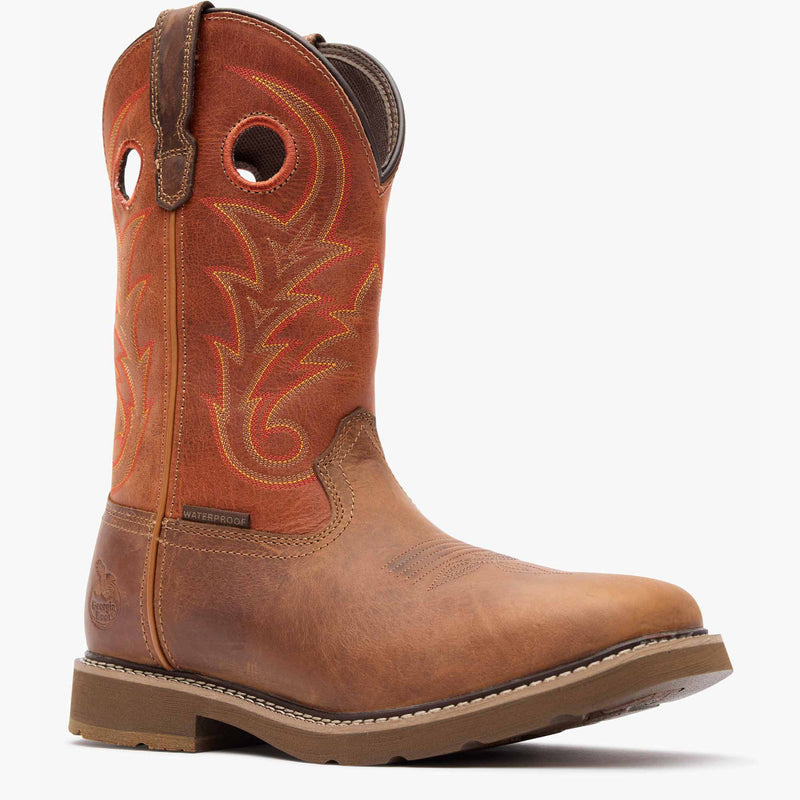 ""Georgia Boot Core 37 Western 11"" Waterproof Pull-On Work Boot" - main"