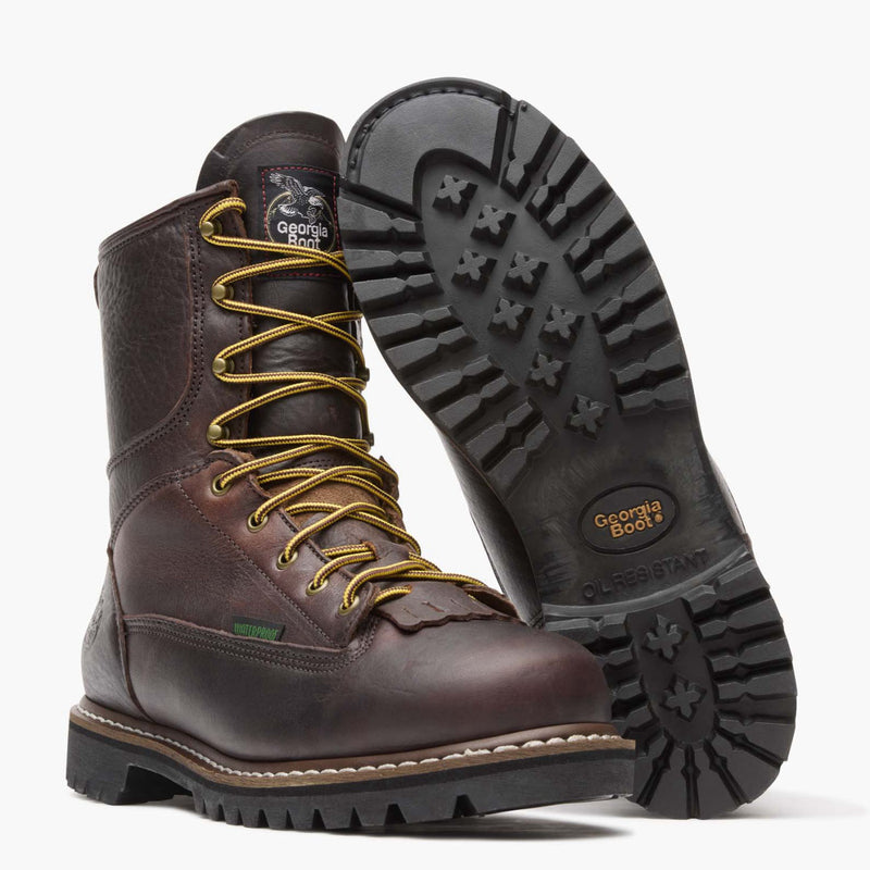Georgia Boot Steel Toe Waterproof Lace-To-Toe Work Boot - outsole