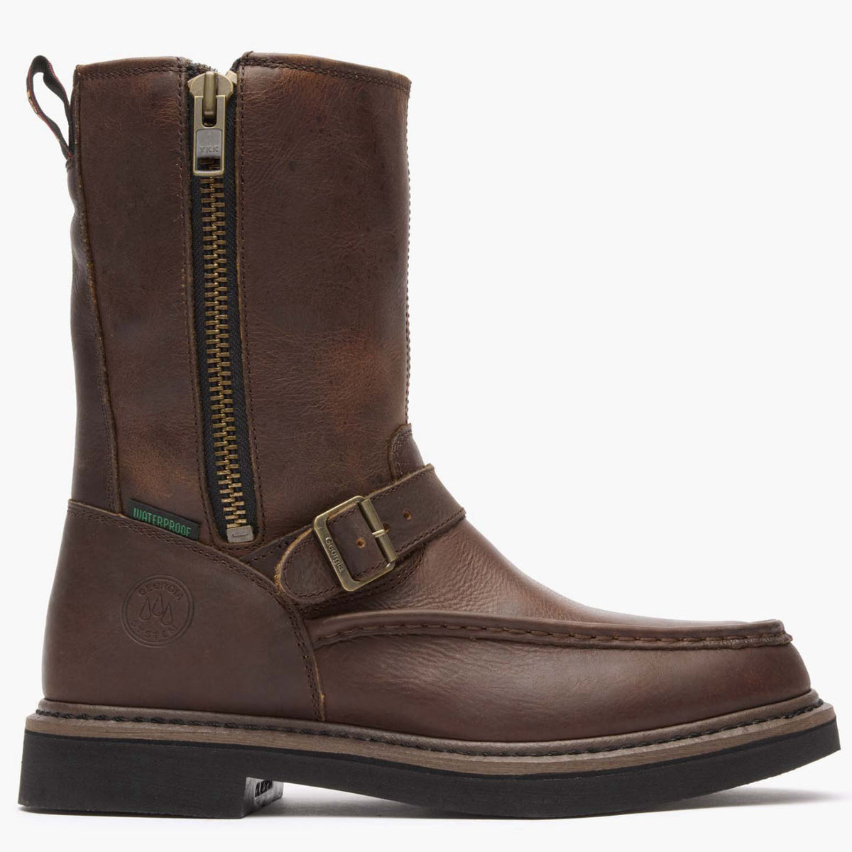 Georgia Boot Side Zip Waterproof Work Wellington - profile
