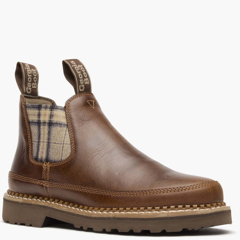 Georgia Boot Women's Plaid Chelsea Romeo Shoe - main