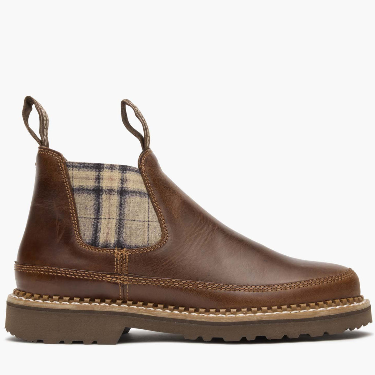 Georgia Boot Women's Plaid Chelsea Romeo Shoe - profile