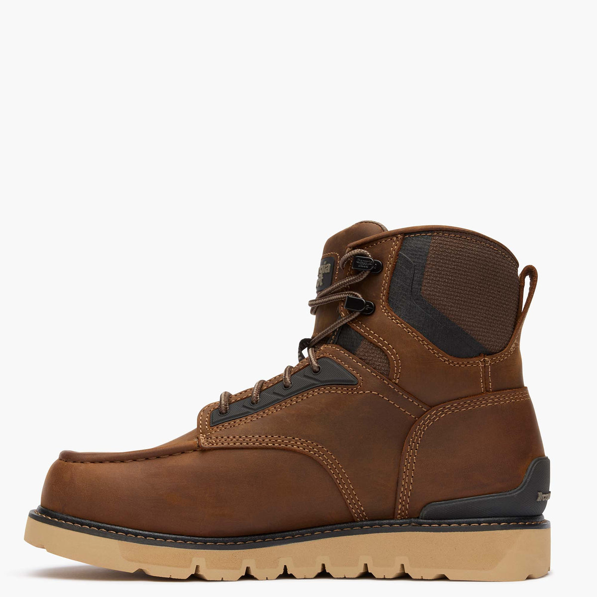 Georgia Boot Men's 6" Carbon Flex Wedge Waterproof Moc-Toe Work Boot