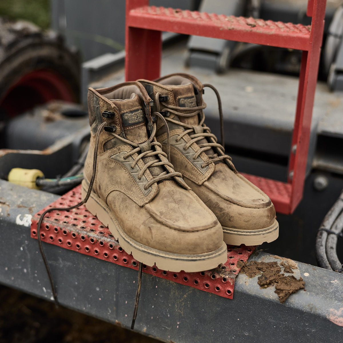 Georgia Boot Men's 6" Carbon Flex Wedge Waterproof Moc-Toe Work Boot