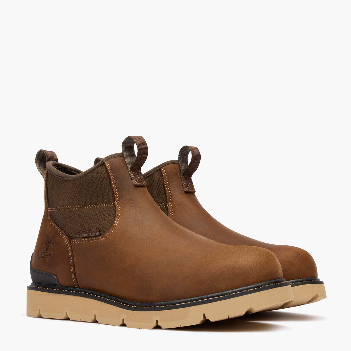Georgia Boot Carbon Flex Wedge Chelsea Carbon Toe Work Boot