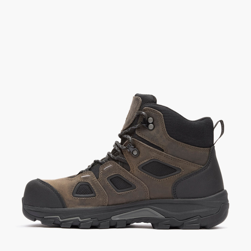 Georgia Boot Men's TrailPoint Hiking Boot Carbon Toe in Black/Grey
